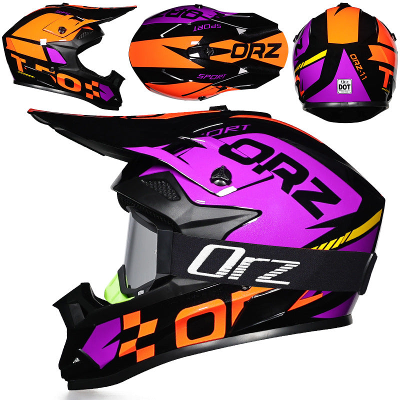 KTVMOTO Off-road rally motorcycle racing helmet with goggles-I221