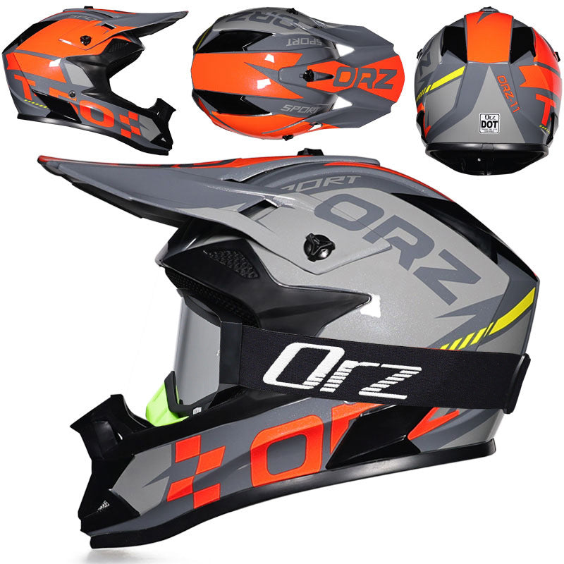 KTVMOTO Off-road rally motorcycle racing helmet with goggles-I221