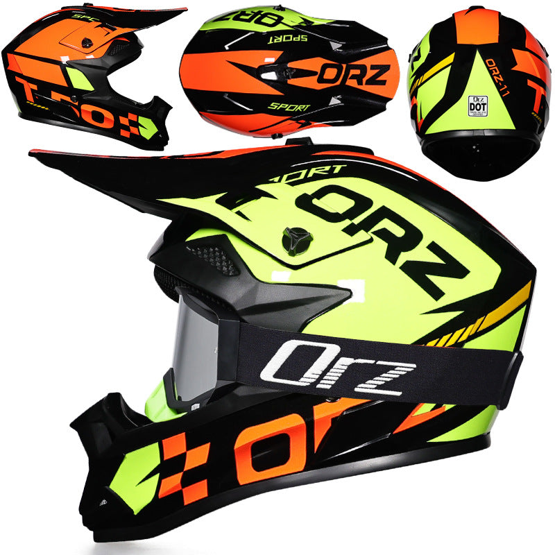 KTVMOTO Off-road rally motorcycle racing helmet with goggles-I221