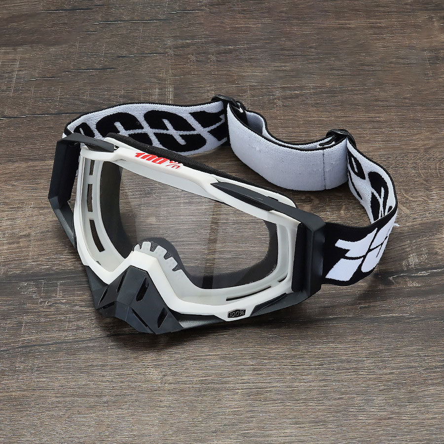 KTVMOTO Black-White, and Grey Off-Road Motorcycle Goggles-H06
