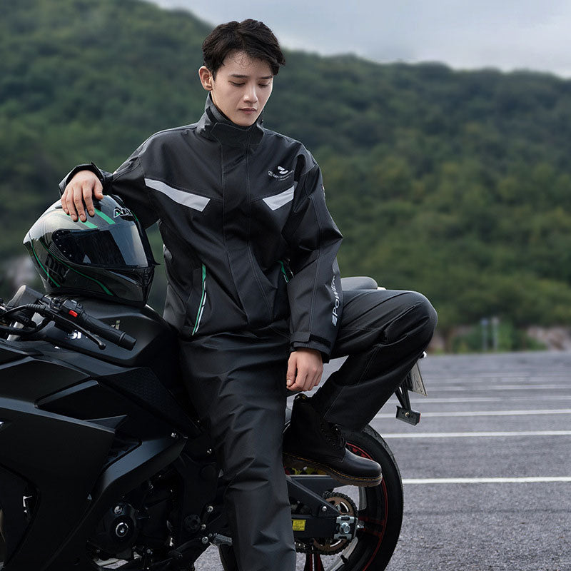 Split type riding raincoat set-C02