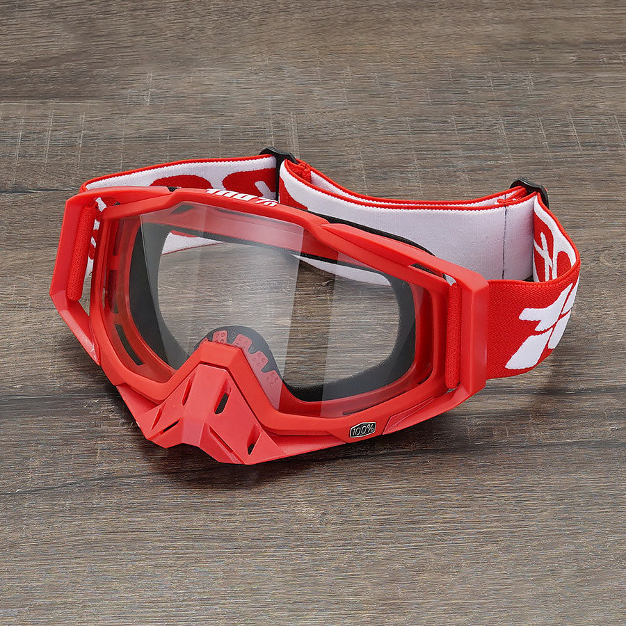 KTVMOTO Unisex Motocross Goggles – Red Tones-H07