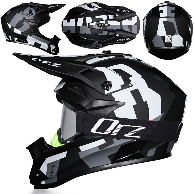 KTVMOTO Off-road rally motorcycle racing helmet with goggles-I221