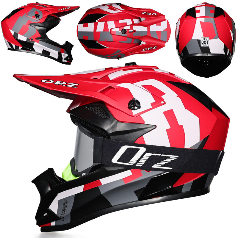 KTVMOTO Off-road rally motorcycle racing helmet with goggles-I221