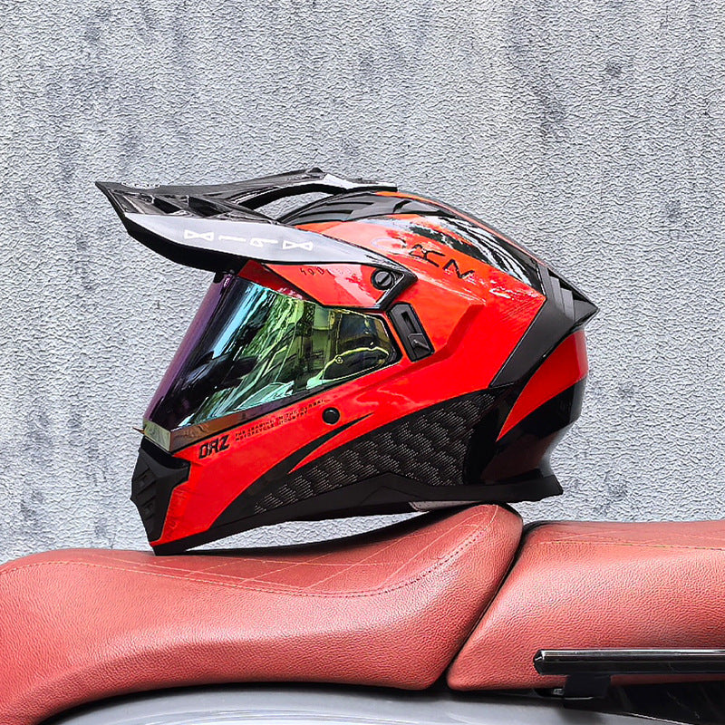 KTVMOTO Single-visor off-road helmet for street and off-road use-I226