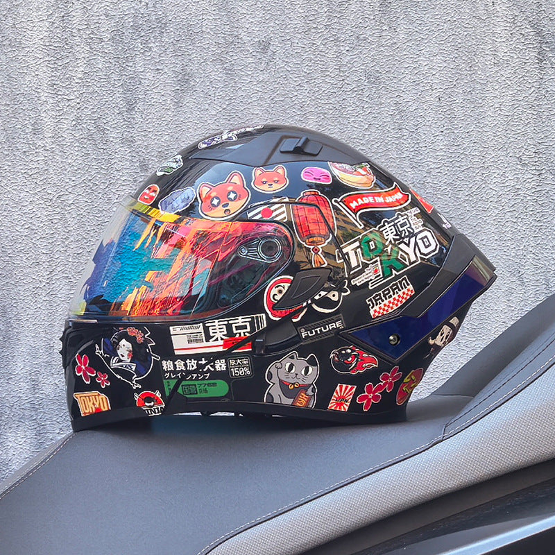 KTVMOTO Modular Full Face Motorcycle Helmet with Flip-Up Design-I253