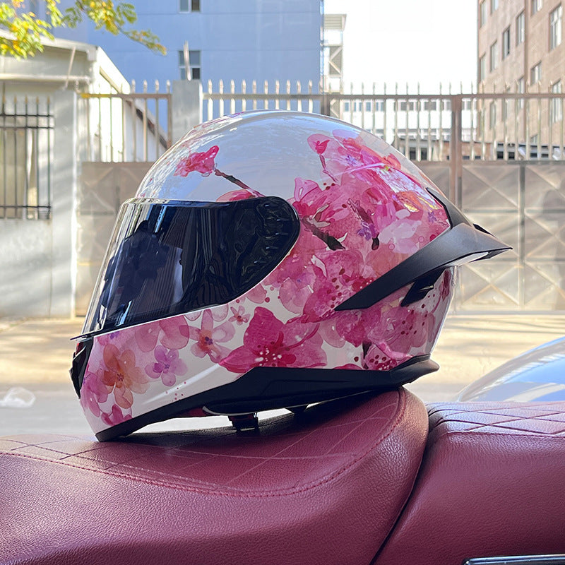 KTVMOTO Full Face Motorcycle Helmet with Clear Visor for Street Riding-I231