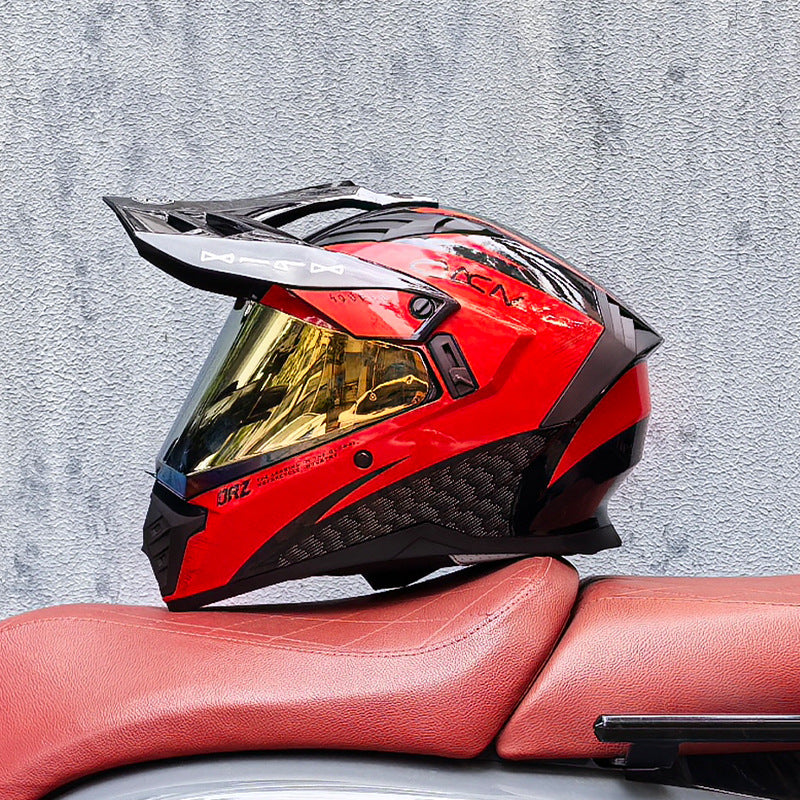KTVMOTO Single-visor off-road helmet for street and off-road use-I226