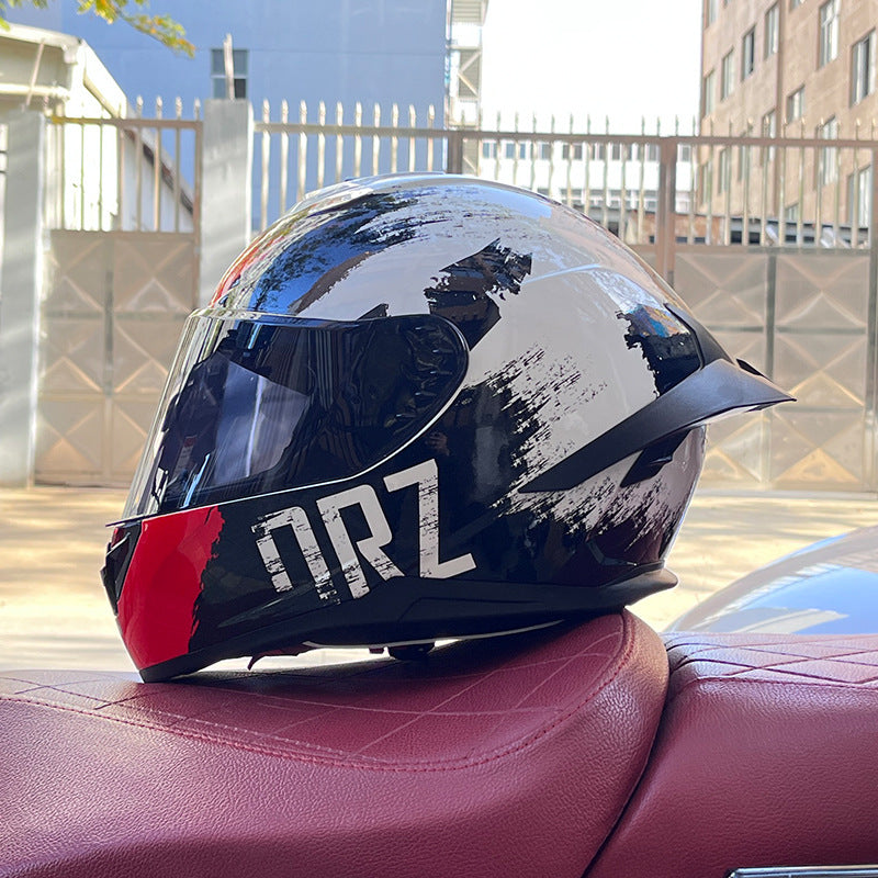 KTVMOTO Full Face Motorcycle Helmet with Clear Visor for Street Riding-I231