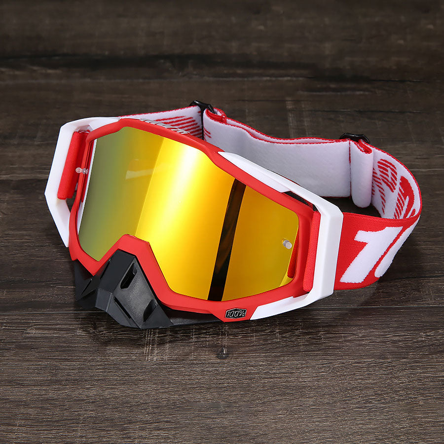KTVMOTO Unisex Motocross Goggles – Red Tones-H07