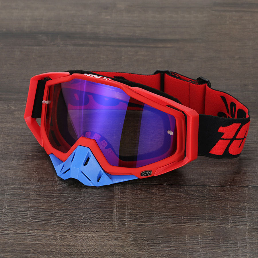 KTVMOTO Unisex Motocross Goggles – Red Tones-H07