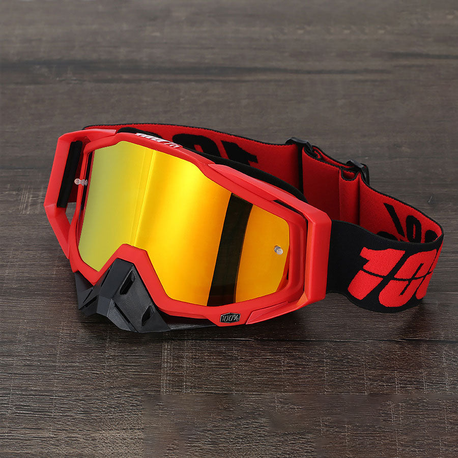 KTVMOTO Unisex Motocross Goggles – Red Tones-H07