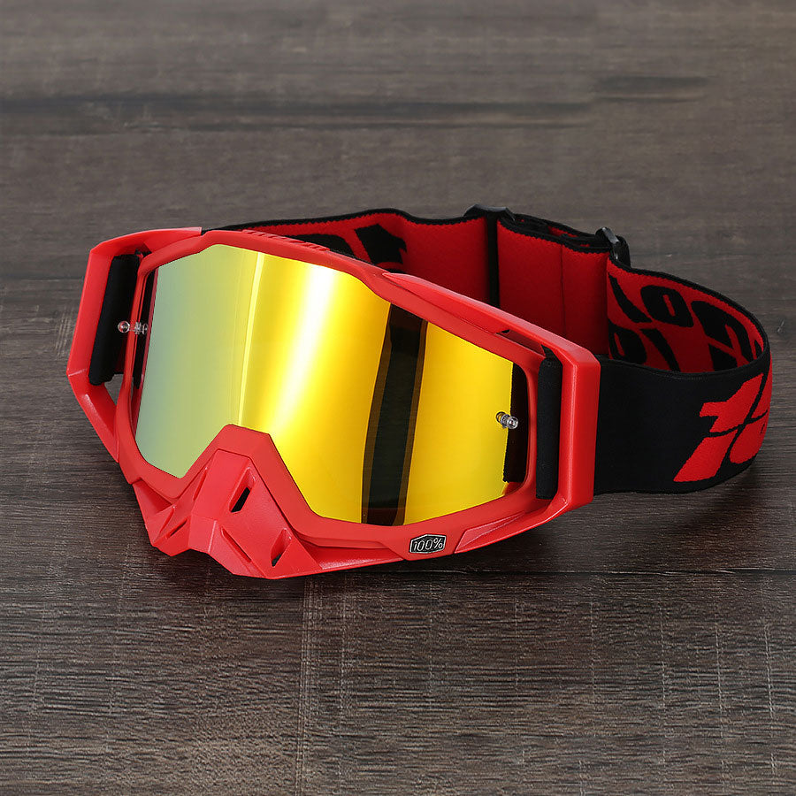 KTVMOTO Unisex Motocross Goggles – Red Tones-H07