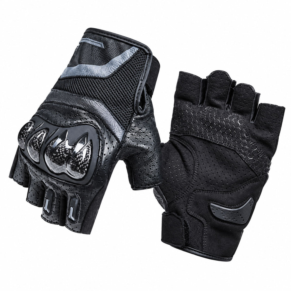 3K Carbon Fiber Shock-Resistant Two-Finger Touchscreen Cycling Gloves - G25