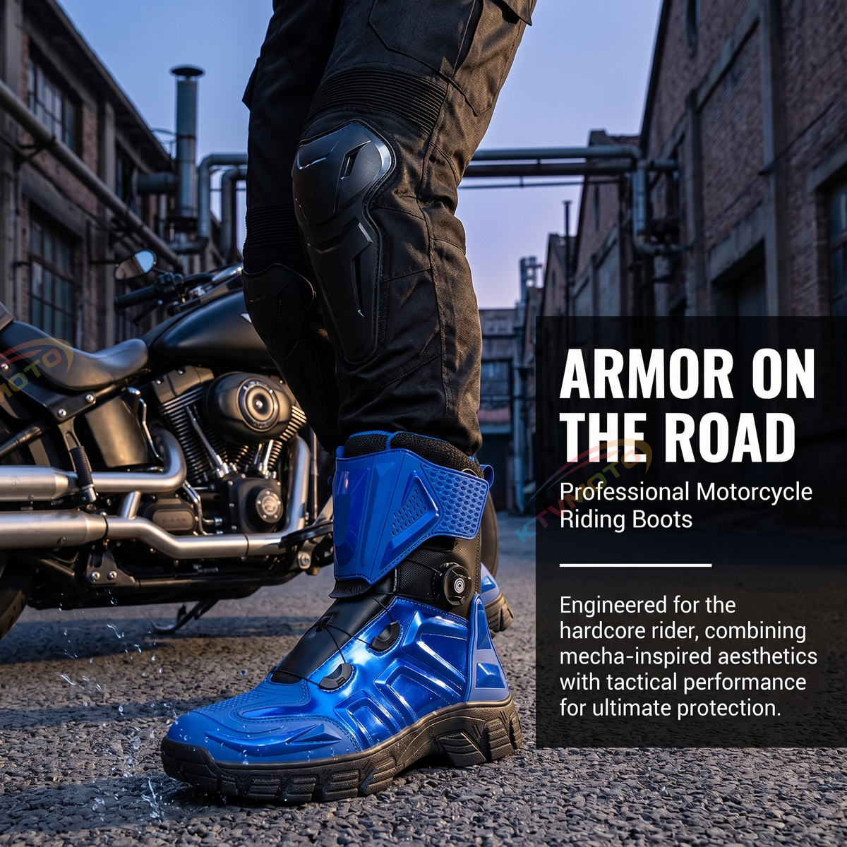 Motorcycle riding boots are waterproof-K90