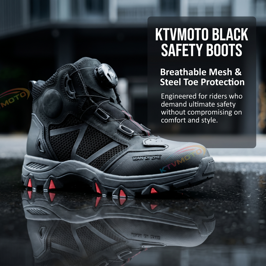 Breathable mesh motorcycle riding boots-K32