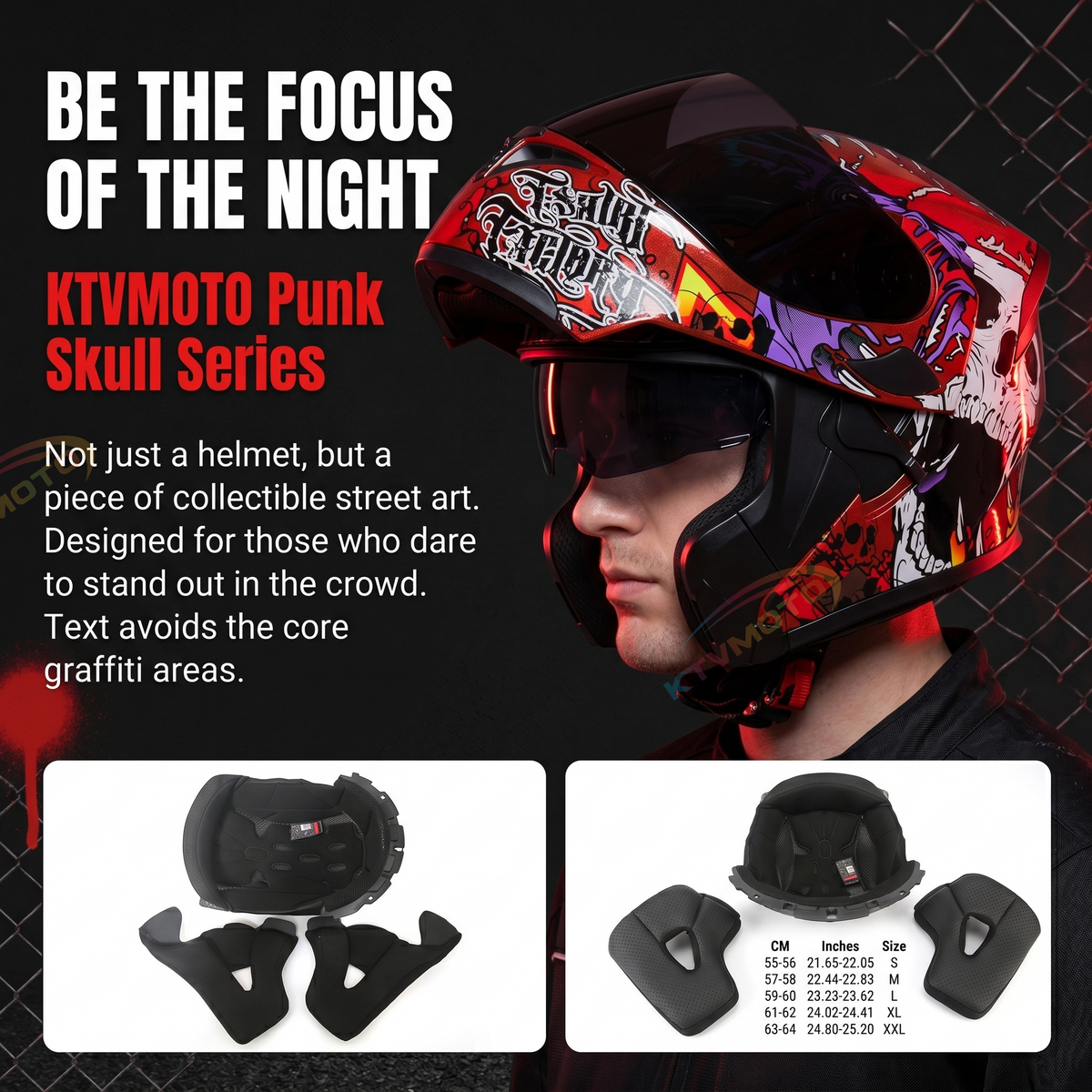 Windproof and noise-reducing full-face racing helmet-I92