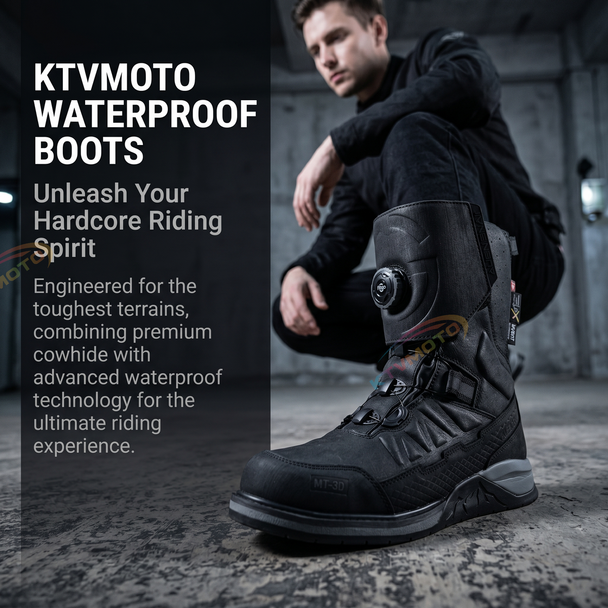 Motorcycle riding waterproof boots-K102
