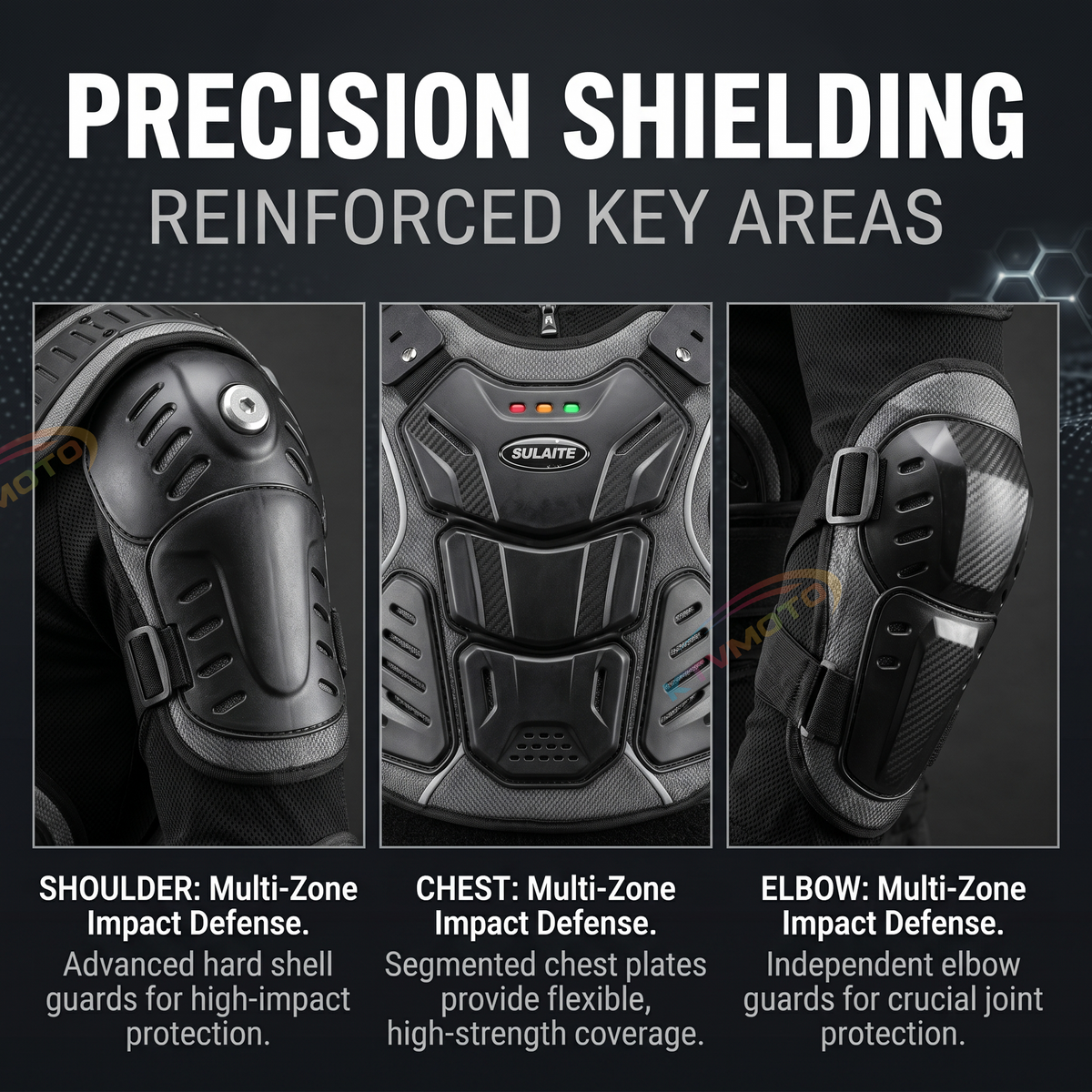 Motorcycle riding suit with neck protection-F20
