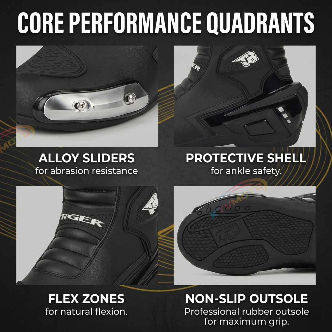 Professional Motorcycle Riding Boots – Sports Racing Boots-K61