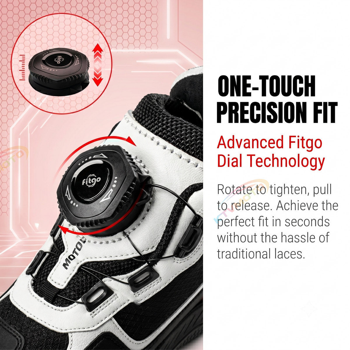 Motorcycle breathable riding boot knob-K76