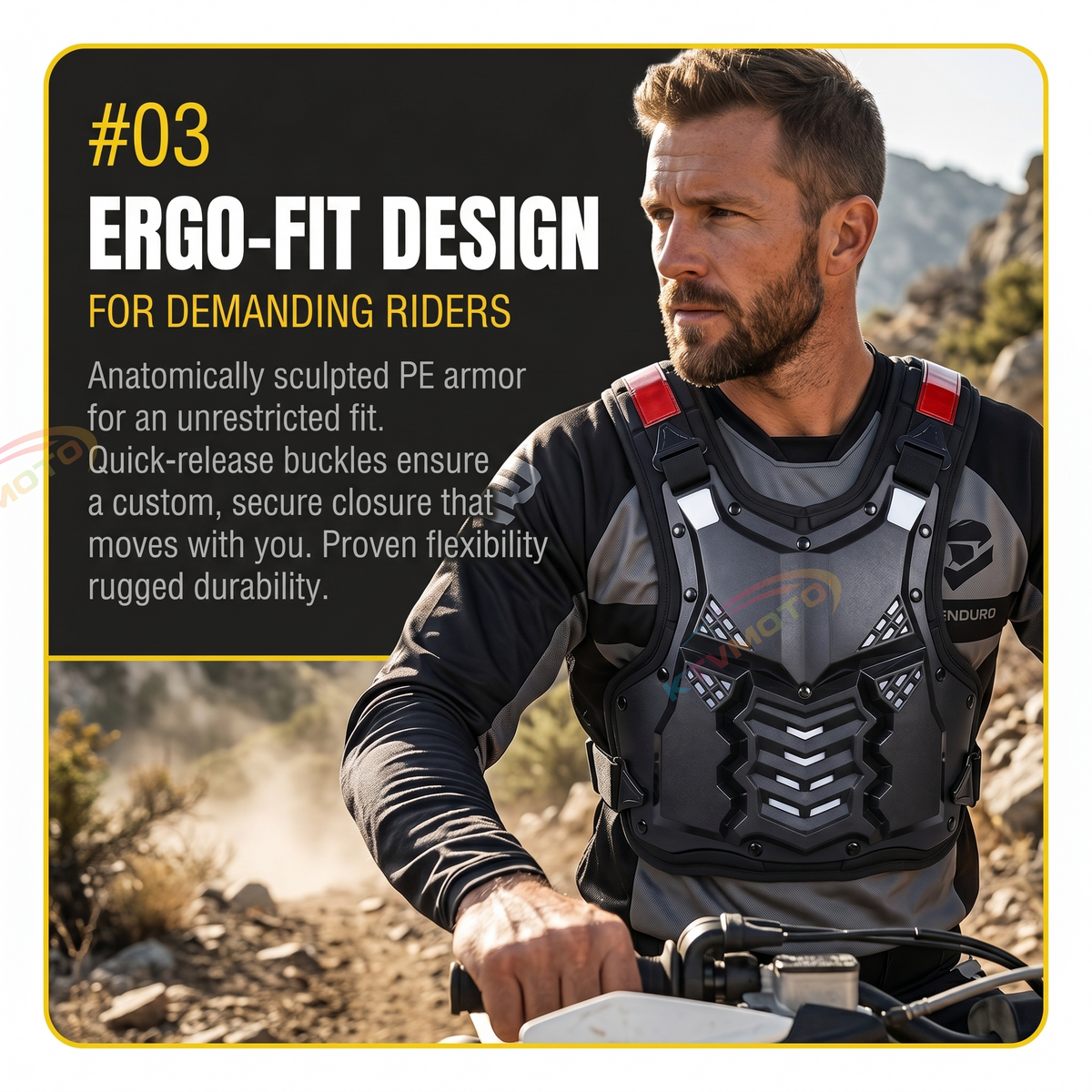 Motorcycle protective armor, off-road armor-F17