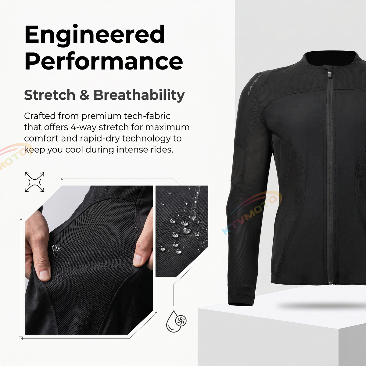 Women's motorcycle protective suit, quick-drying-J40