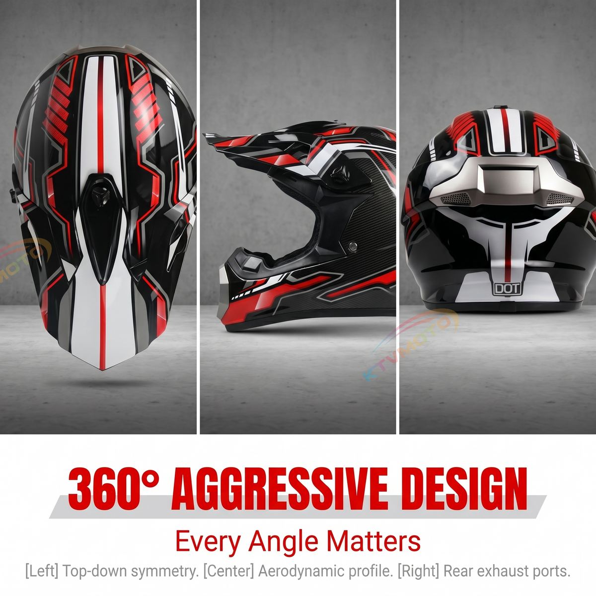 Dirt Bike Racing Carbon Fiber Helmet-I60