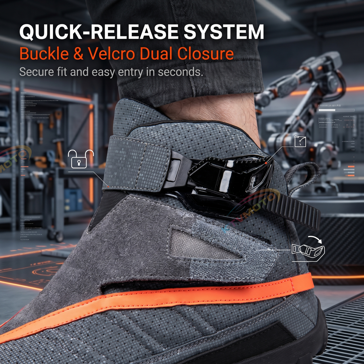 Motorcycle off-road riding shoes-K136