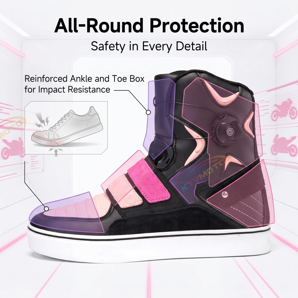 High-top cycling boots in sneaker style-K126