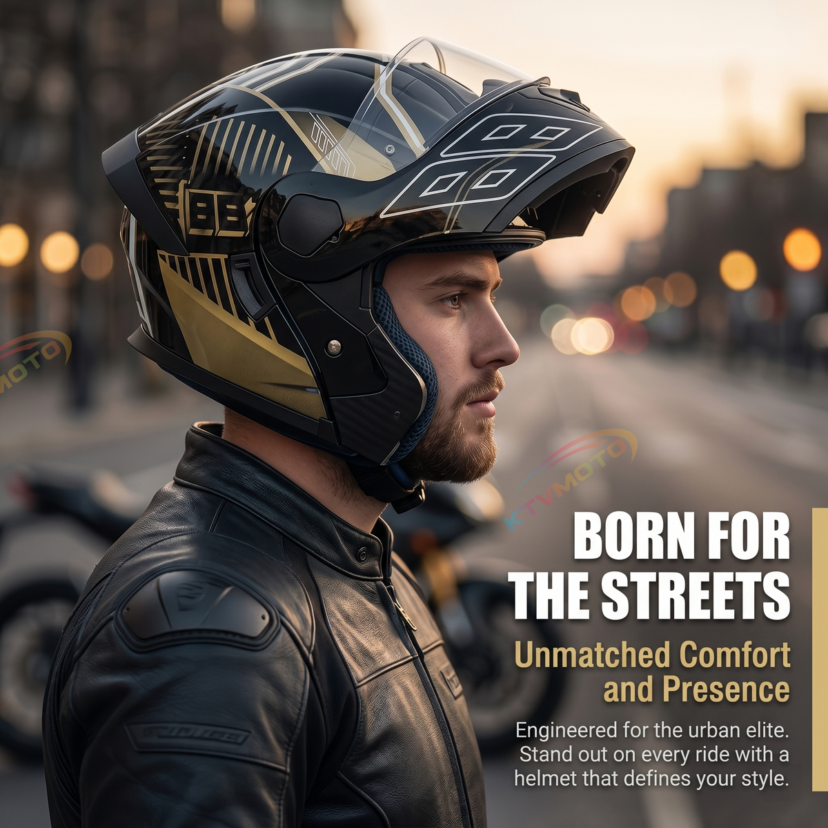 Modular Motorcycle Helmet with Dual Visor-I120