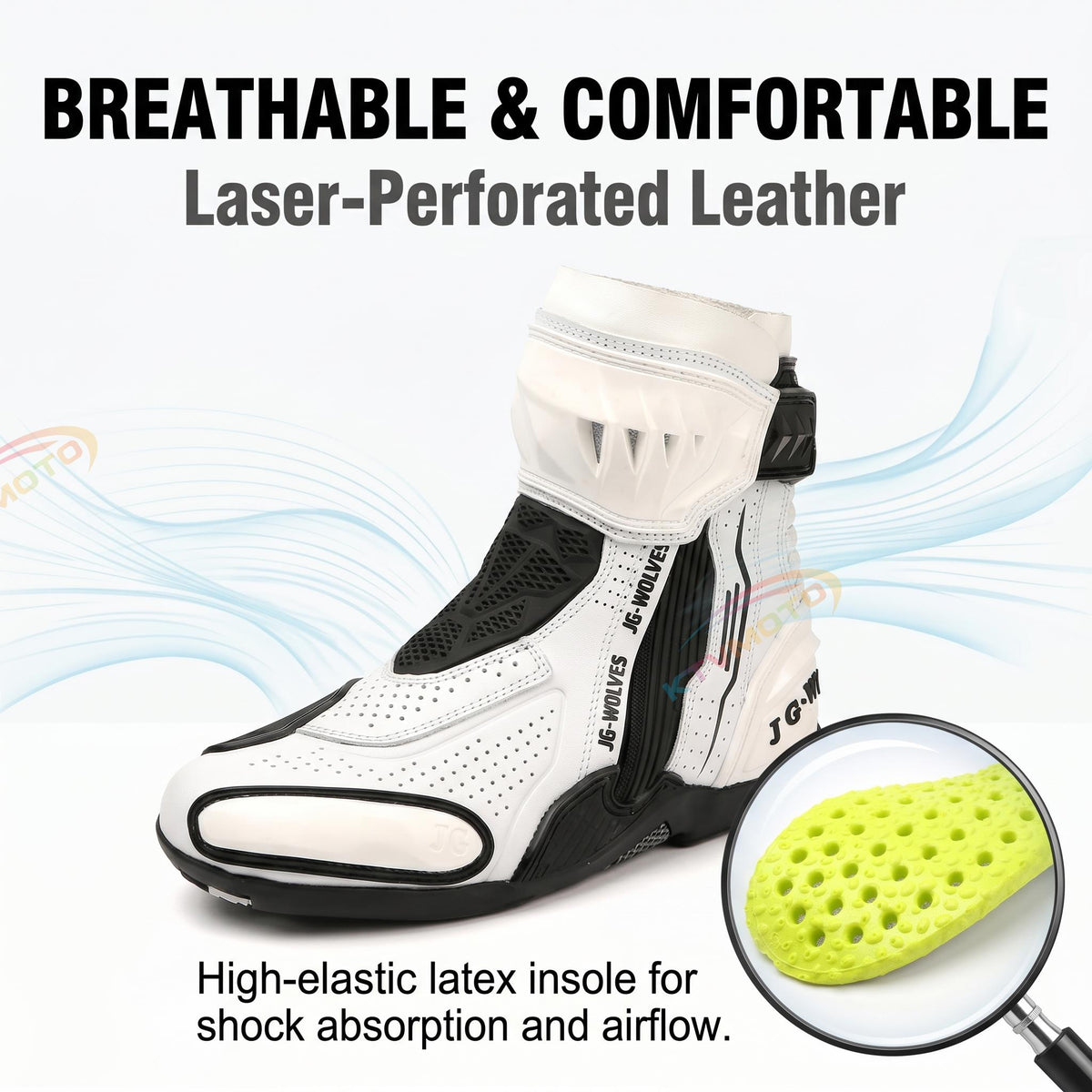 Motorcycle rally boots are breathable-K125