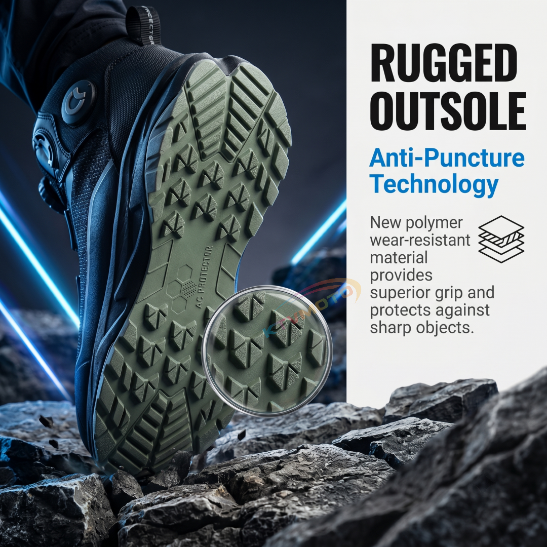 Waterproof motorcycle boots with a dial closure system-K33