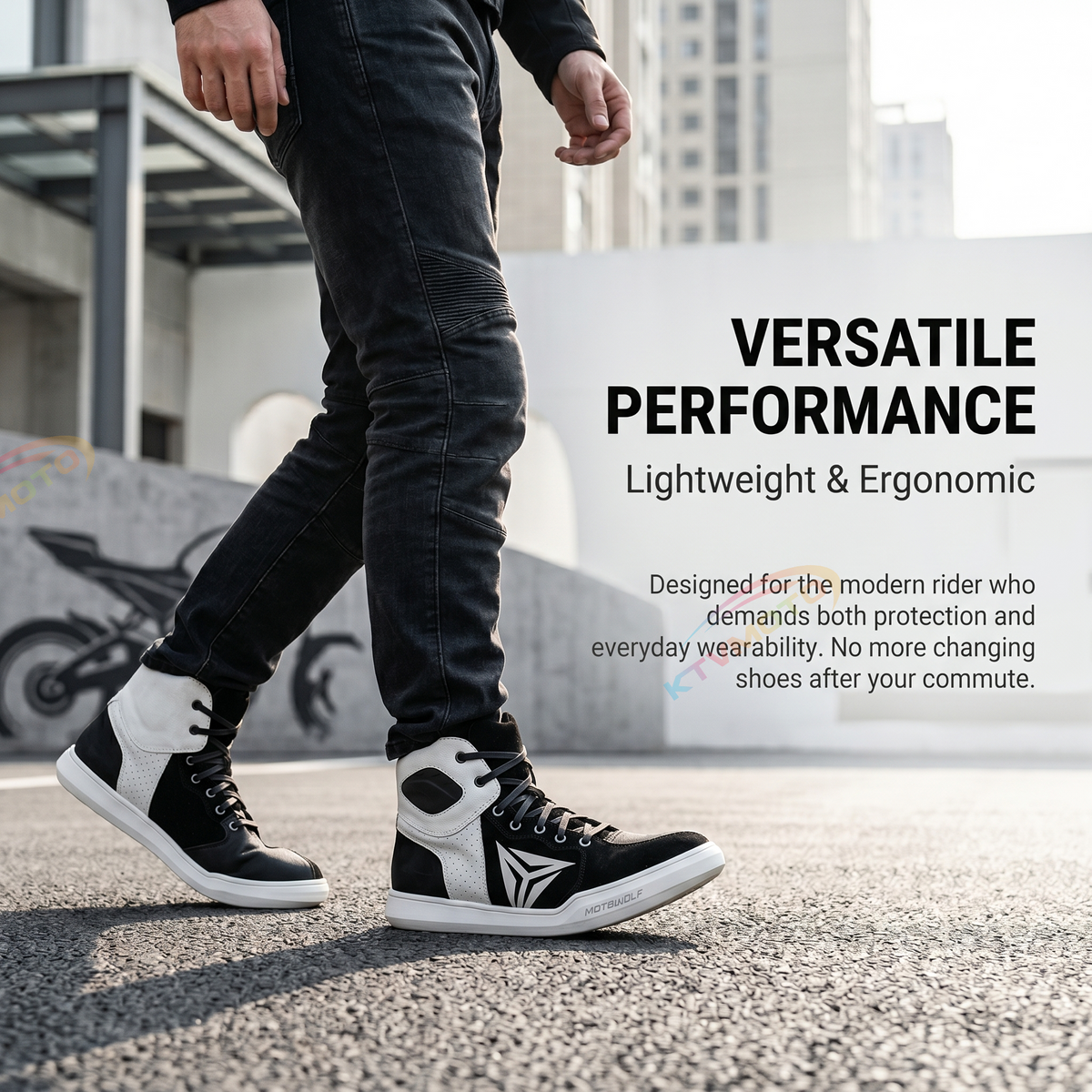 Motorcycle riding shoes are both durable and slip-resistant-K58