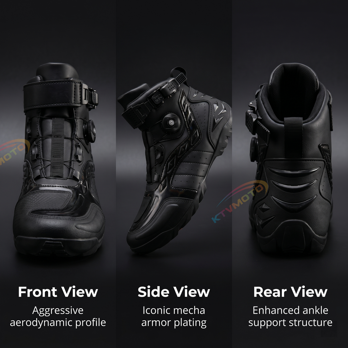 High-top motorcycle riding shoes-K124