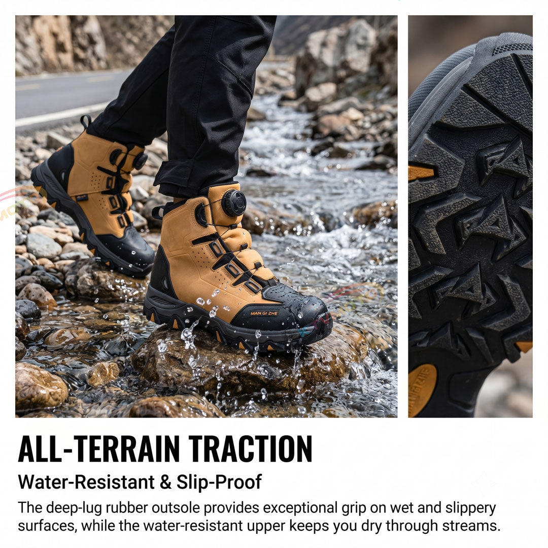 Motorcycle boots equipped with a dial adjustment system-K35