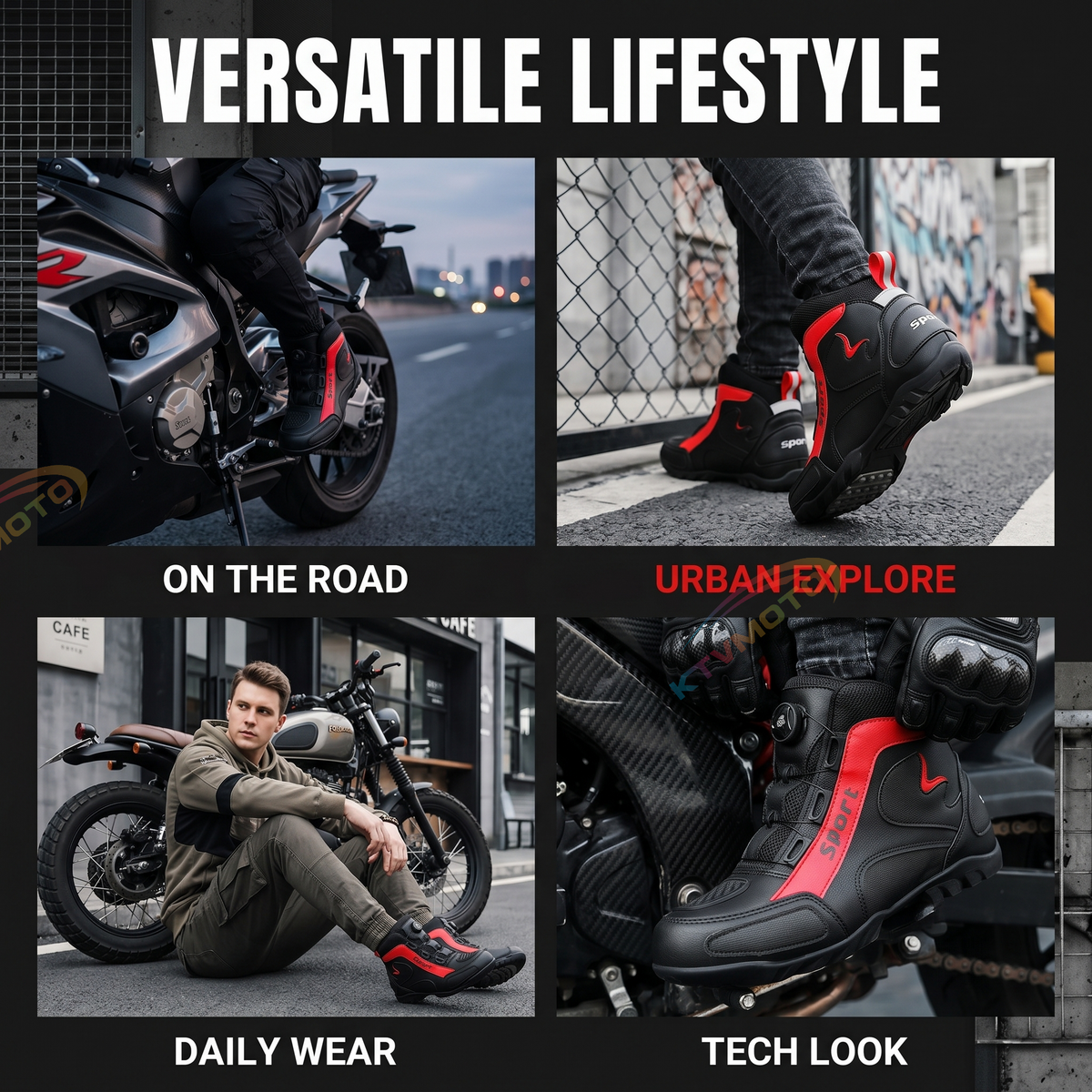 Motorcycle riding shoes-K89