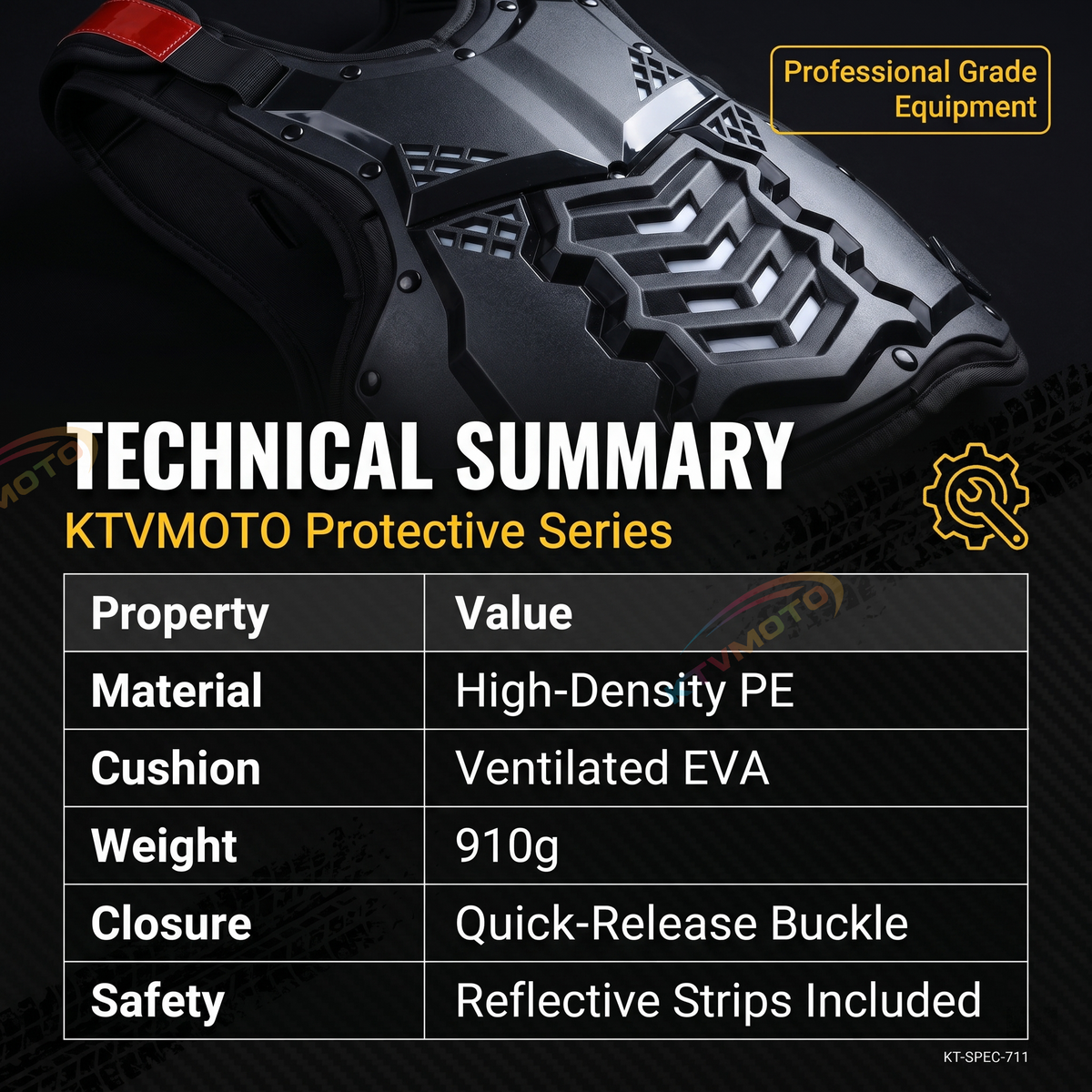 Motorcycle protective armor, off-road armor-F17