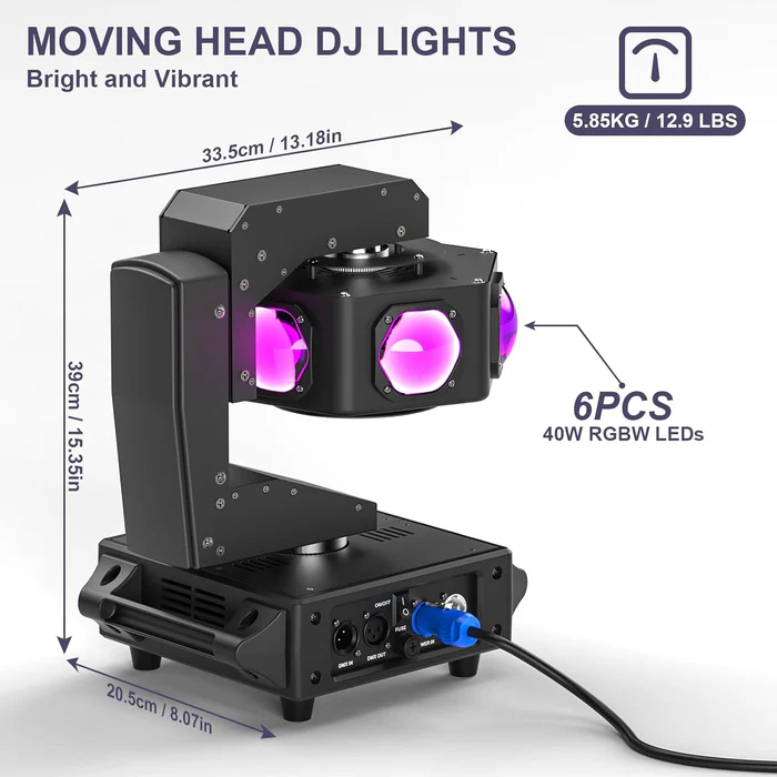 240W six-eye moving head stage light-E16