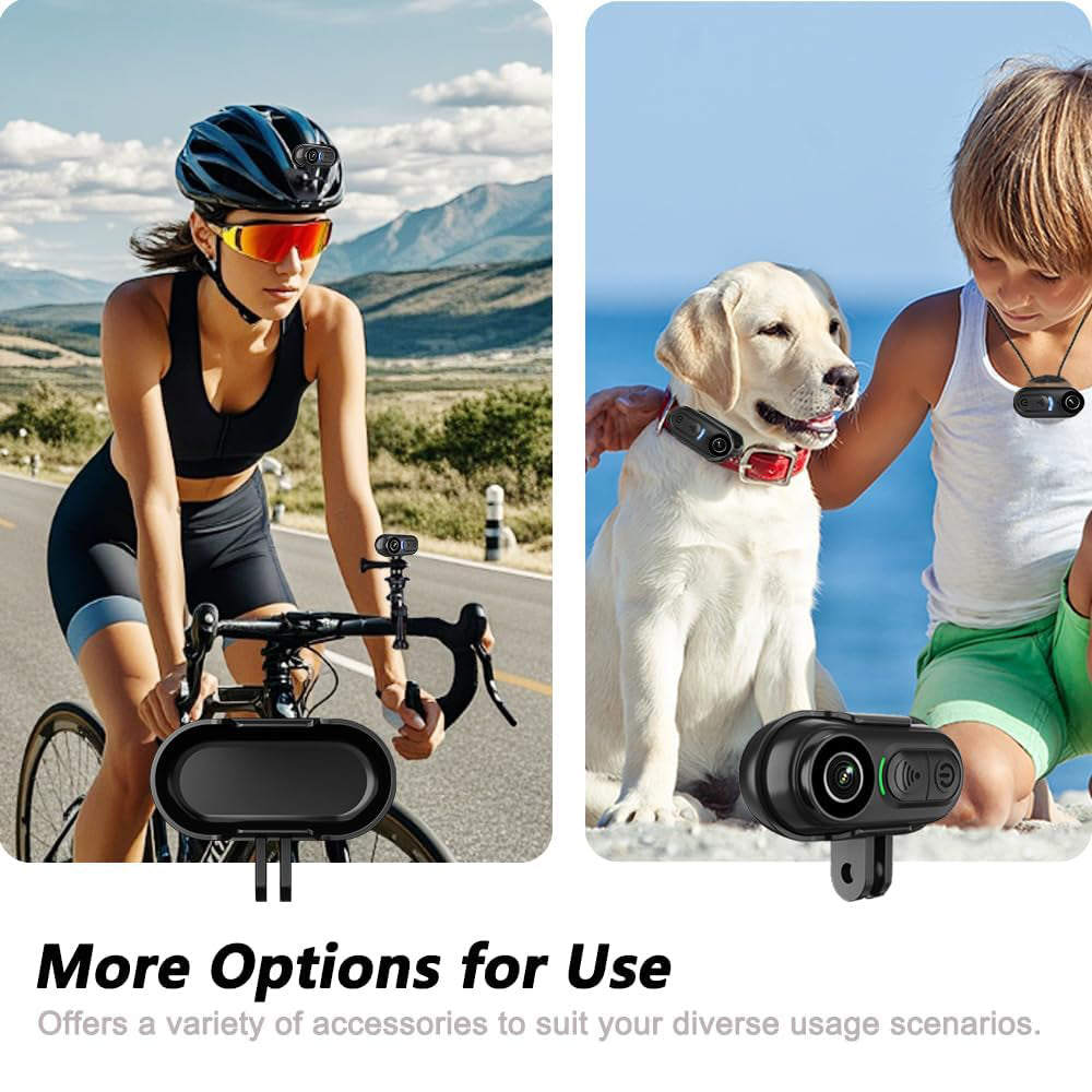 4K Mini Body Thumb Camera 128GB Wearable Sports Cameras