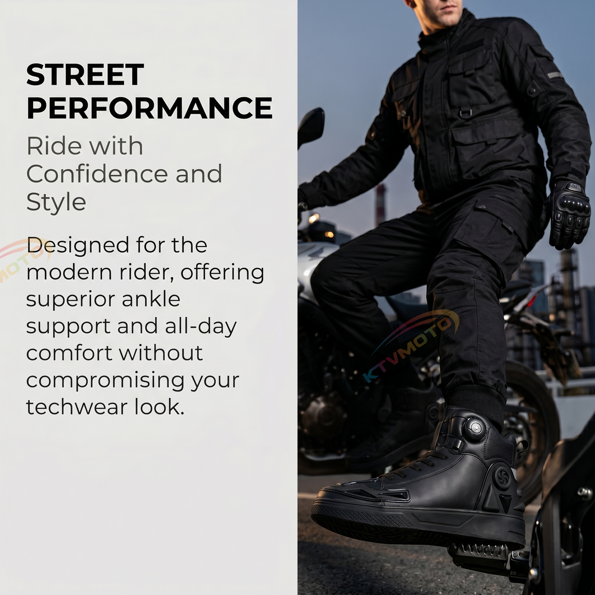 Waterproof motorcycle riding shoes-K52