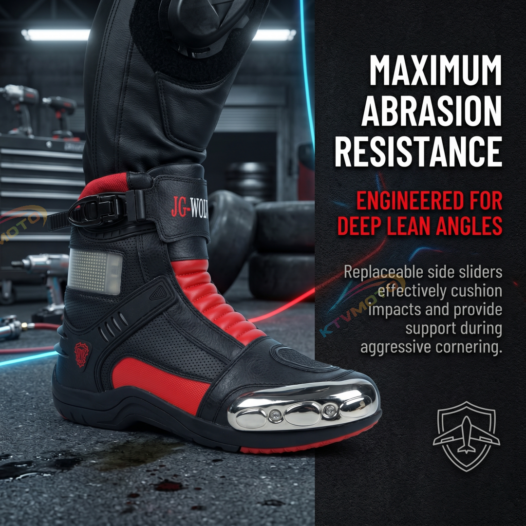 Motocross racing boots with LED displays-K103