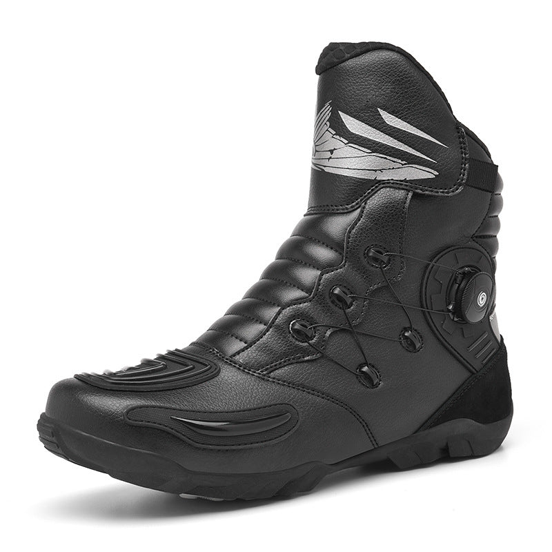 Durable motorcycle riding boots-K163