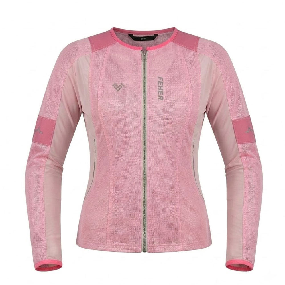 Women's Slim-Fit Breathable Mesh Motorcycle Jacket for Summer-J67