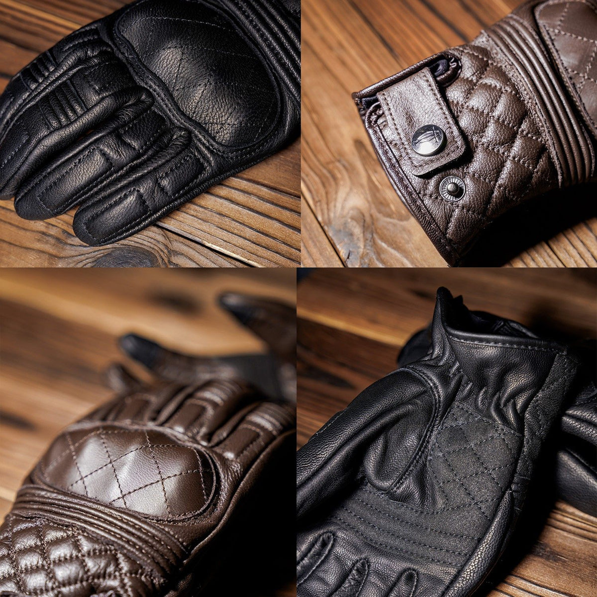 Retro-Style Windproof and Impact-Resistant Cycling Gloves-G49