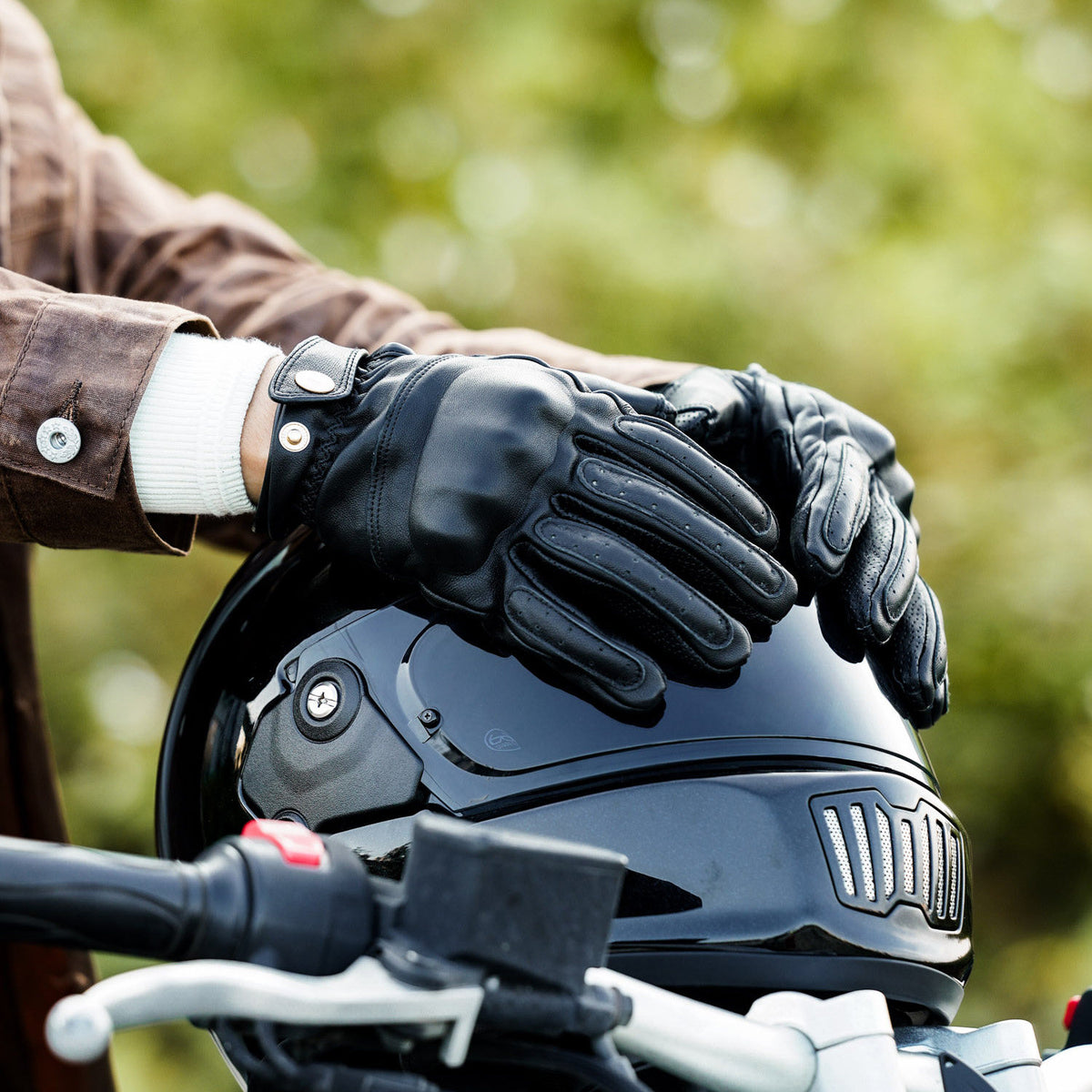 Retro windproof and durable motorcycle gloves-G46