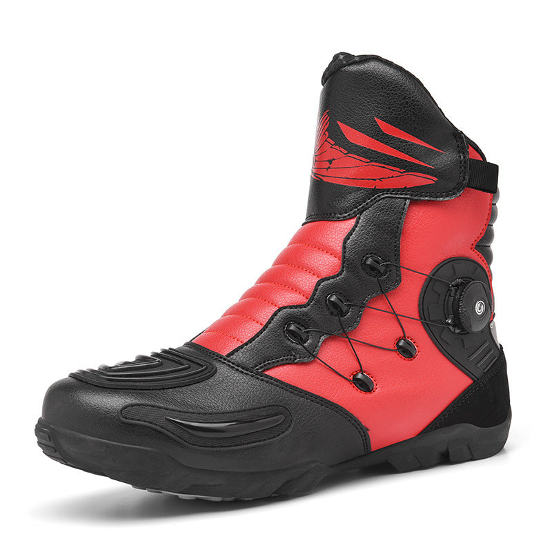 Durable motorcycle riding boots-K163