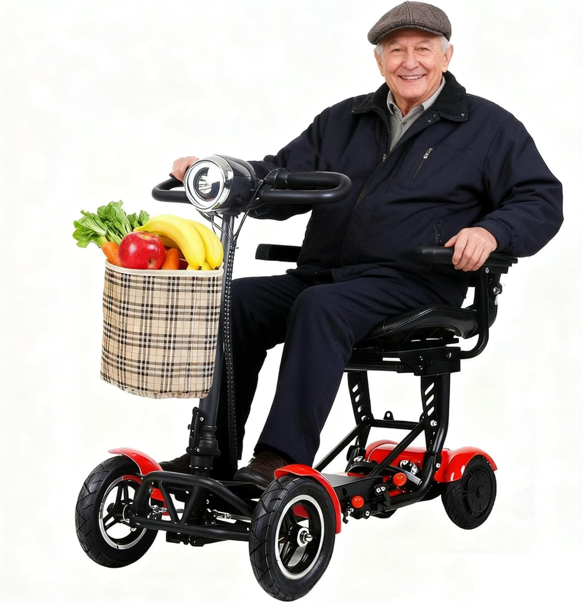 500W Foldable Four-Wheel Electric Scooter - T2