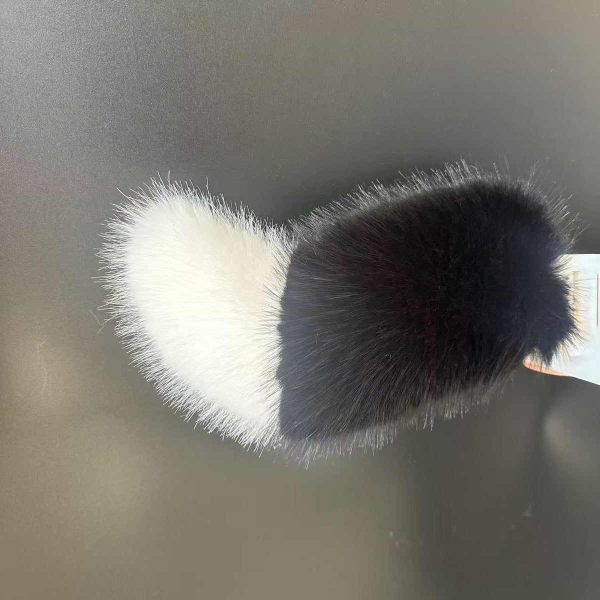 Plush fox tail prop for motorcycle cosplay – remote and voice-controlled-U02