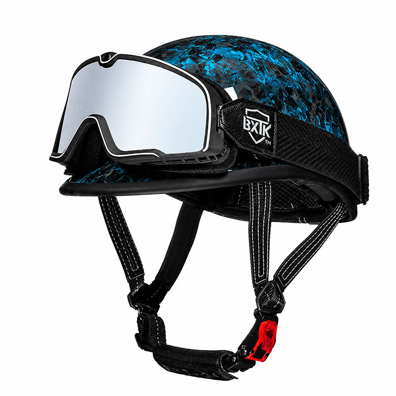 KTVMOTO Carbon fiber motorcycle half-helmet cruiser helmet-I52